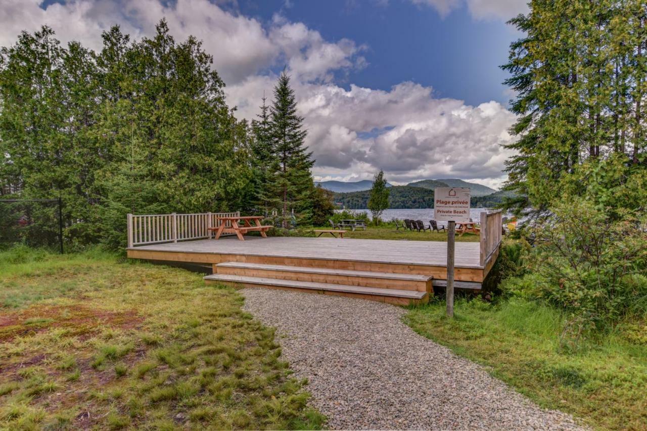 Chic Log Chalet With Hot Tub - Mont-Tremblant North Side By Reserver.Ca Lac-Superieur Exterior foto